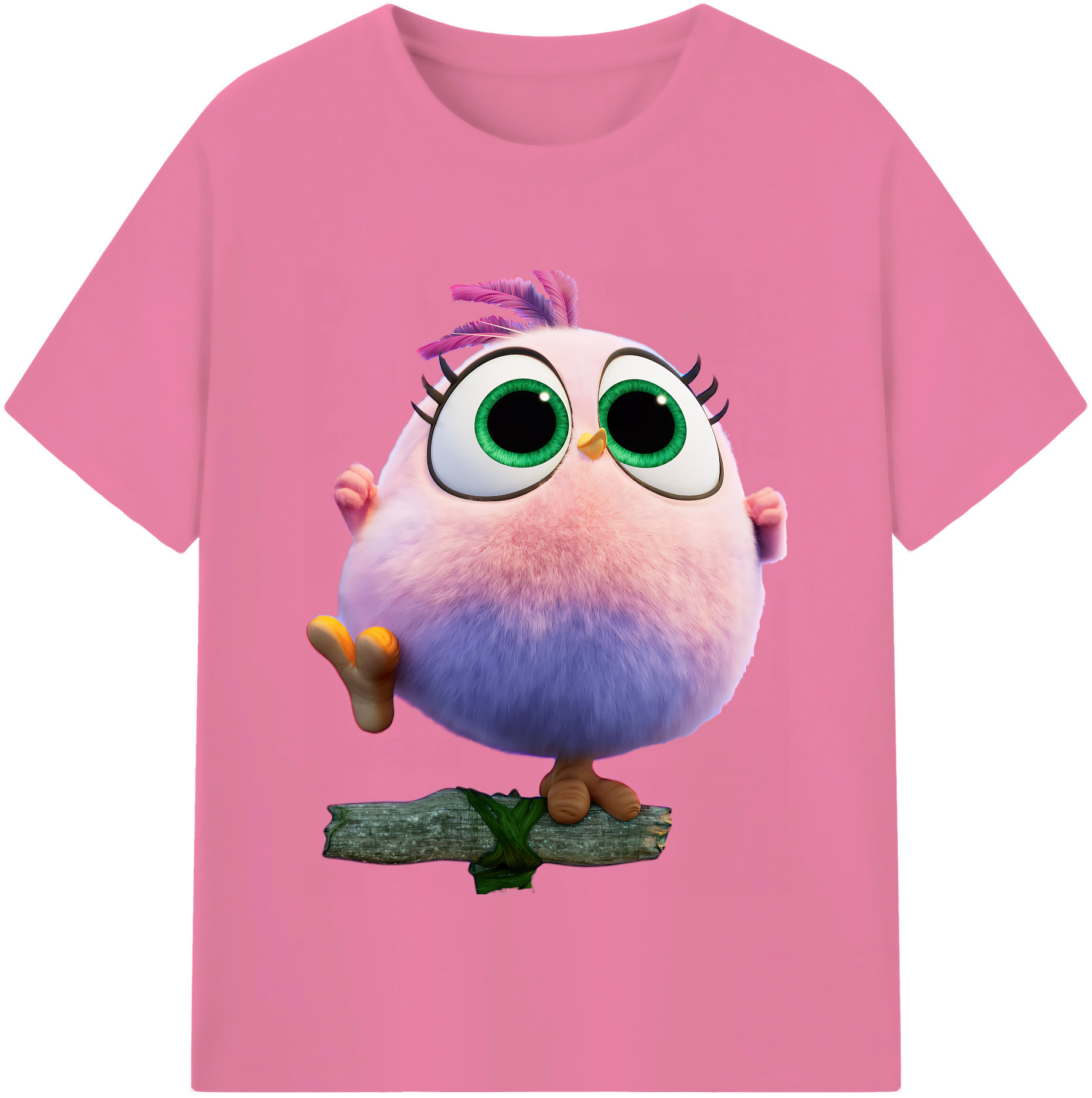 （画像用） Angry Birds アングリーバード 綿100％半袖Tシャツ（フロントプリント）